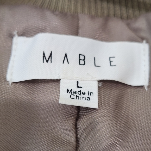MABLE GAIA LONG SLEEVE TWO WAY JACKET,Olive, Womens Medium,(listing As) - Picture 9 of 14